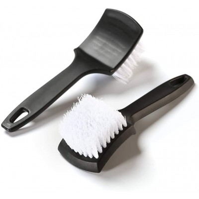 Plastic Handle Boar Hair Auto Set Steel Wheel Clean Washing The Dust Brushes Detail Work Tool Car Care Detailing Cleaning Brush